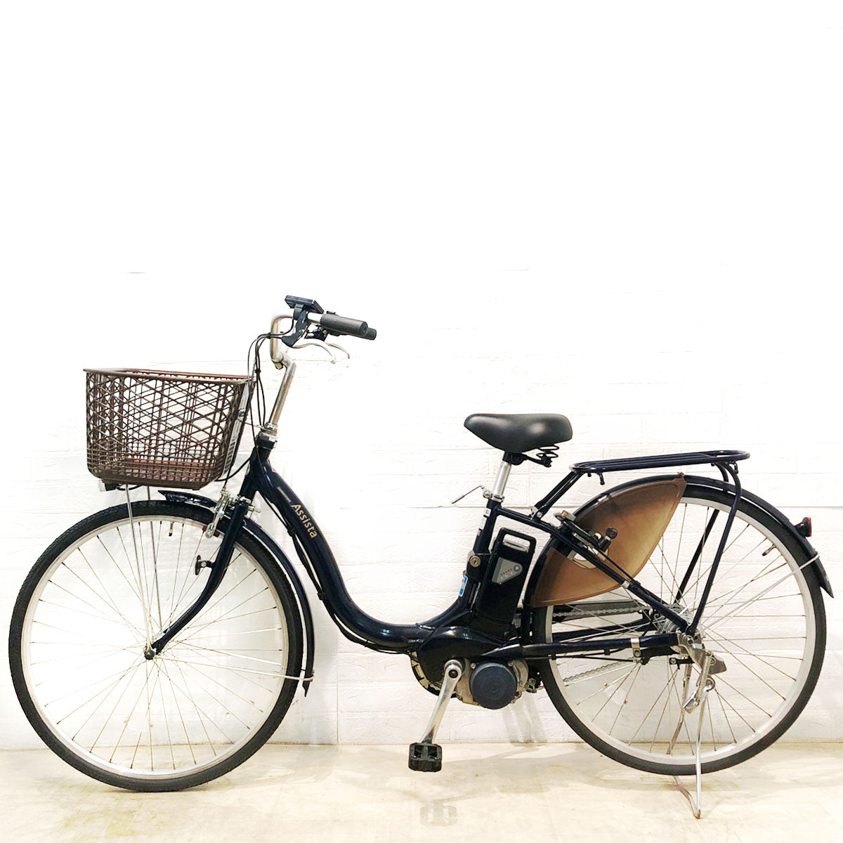 中古電動自転車 ブリヂストン アシスタ ベーシック ネイビー 26インチ YB040