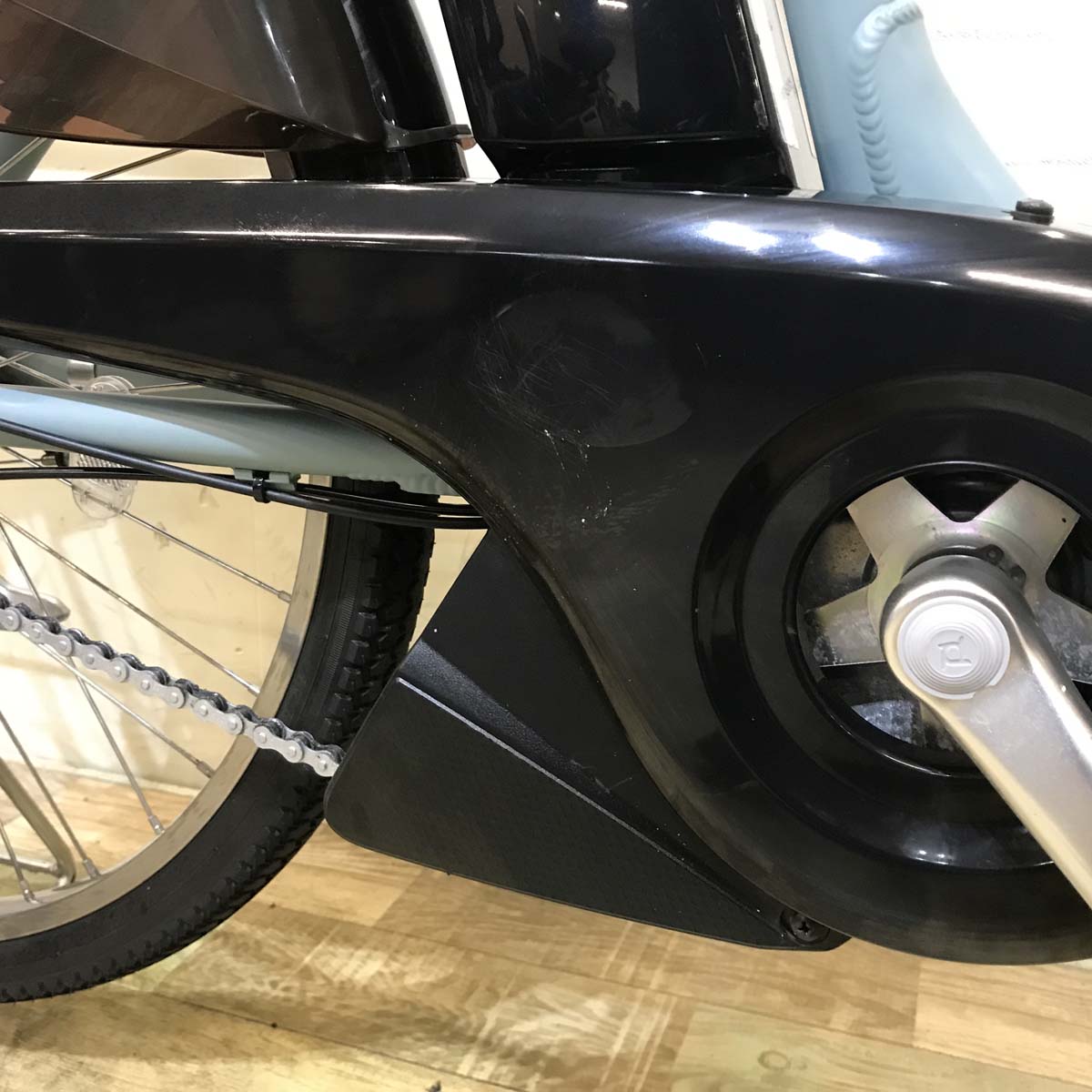 中古電動自転車  ヤマハ PAS With パス ウィズ ブルー 24インチ KA053