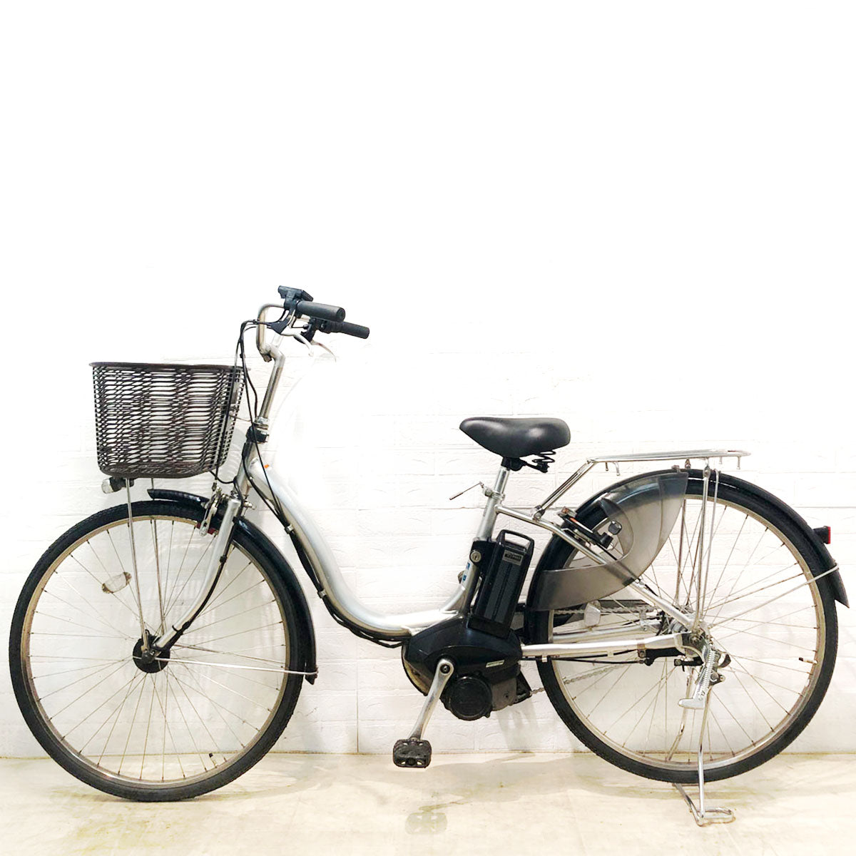 中古電動自転車 ヤマハ PAS ナチュラ L シルバー 26インチ YB041