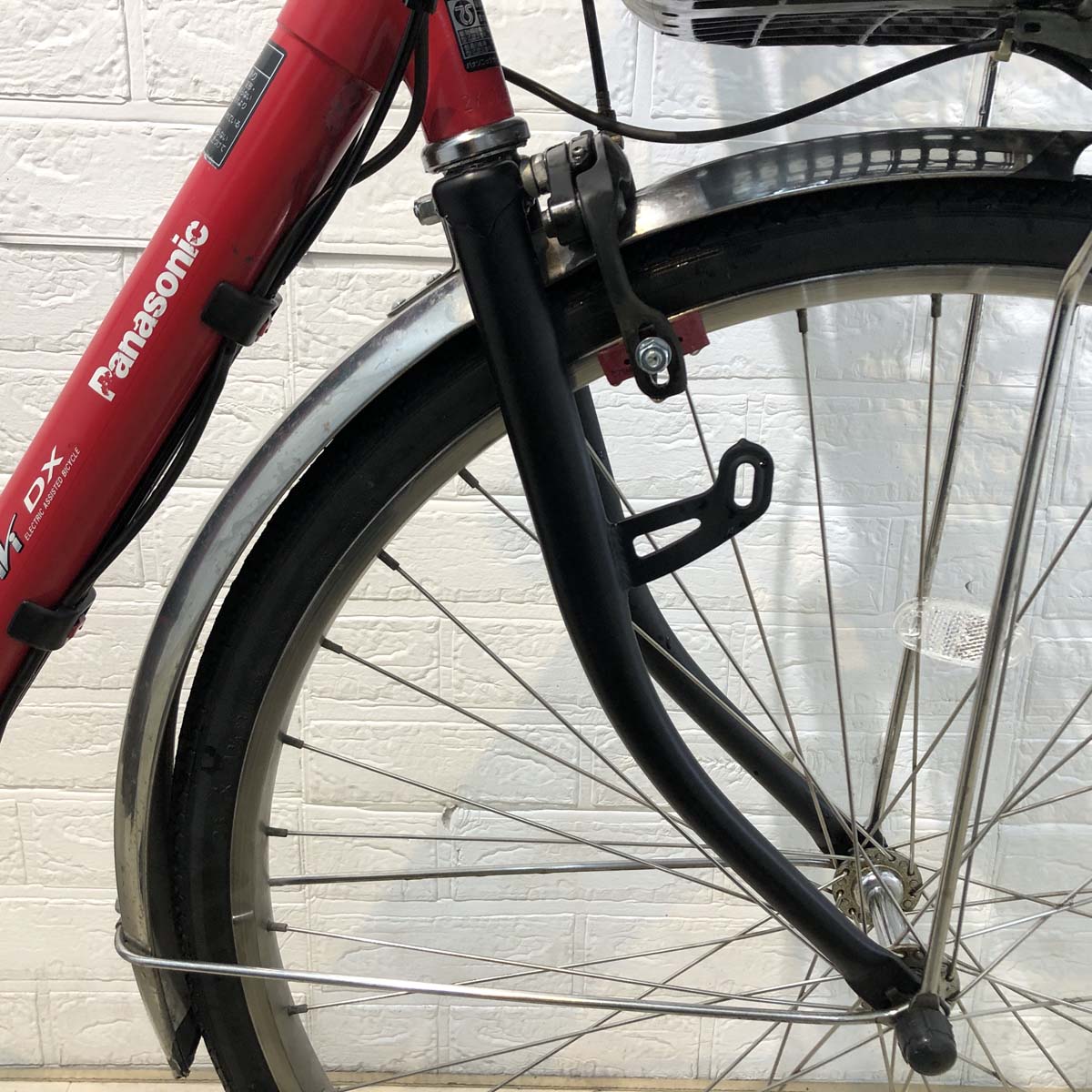 中古電動自転車 パナソニック ビビDX レッド 26インチ YG083