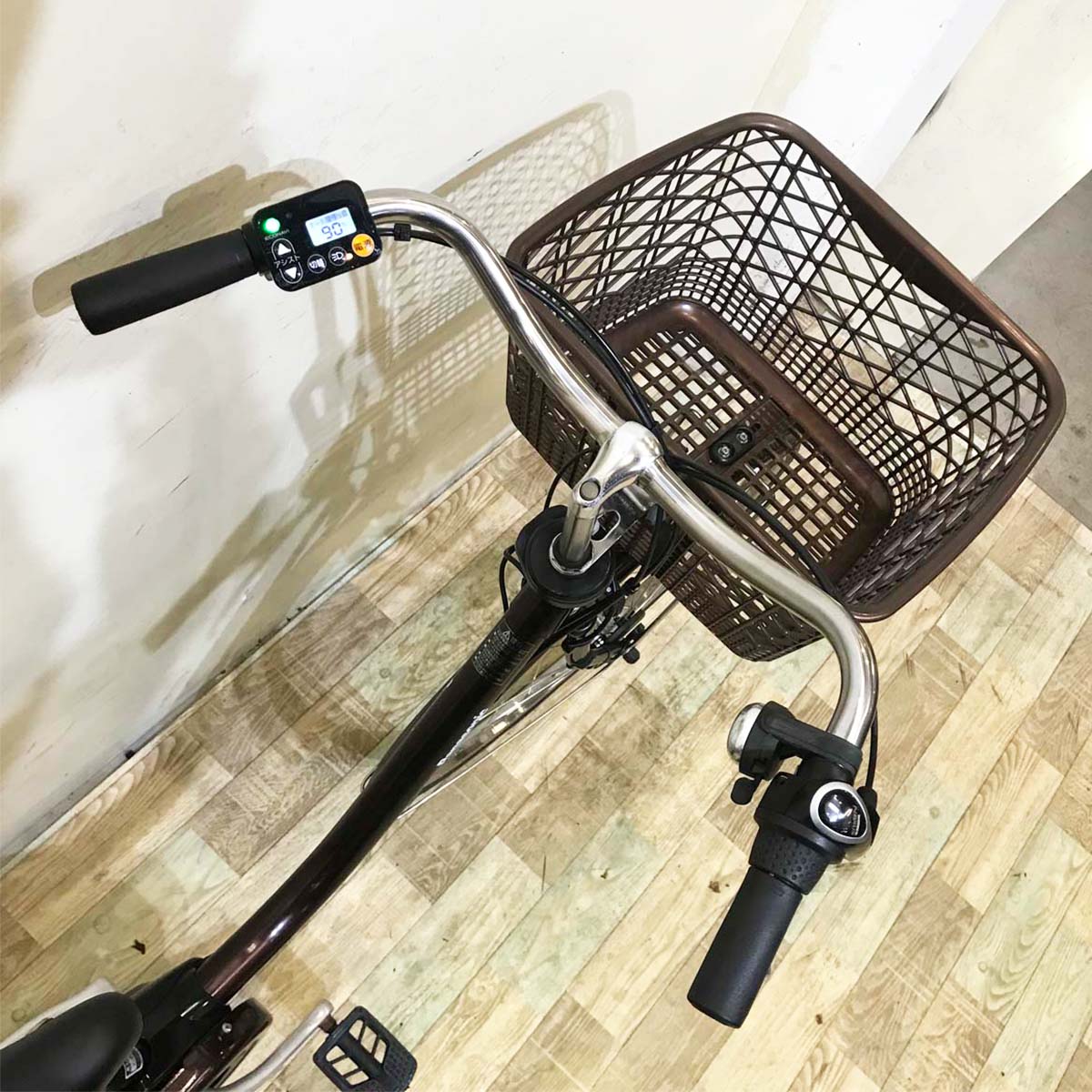 中古電動自転車  パナソニック ビビ スタイル ブラウン 26インチ KA054