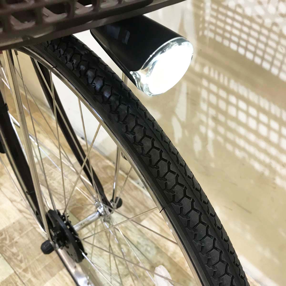 中古電動自転車  パナソニック ビビ スタイル ブラウン 26インチ KA054