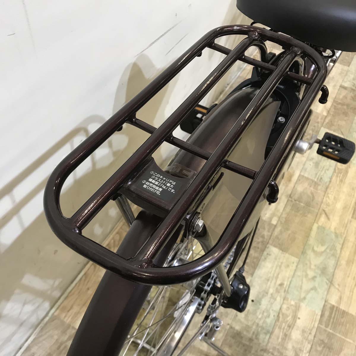 中古電動自転車  パナソニック ビビ スタイル ブラウン 26インチ KA054