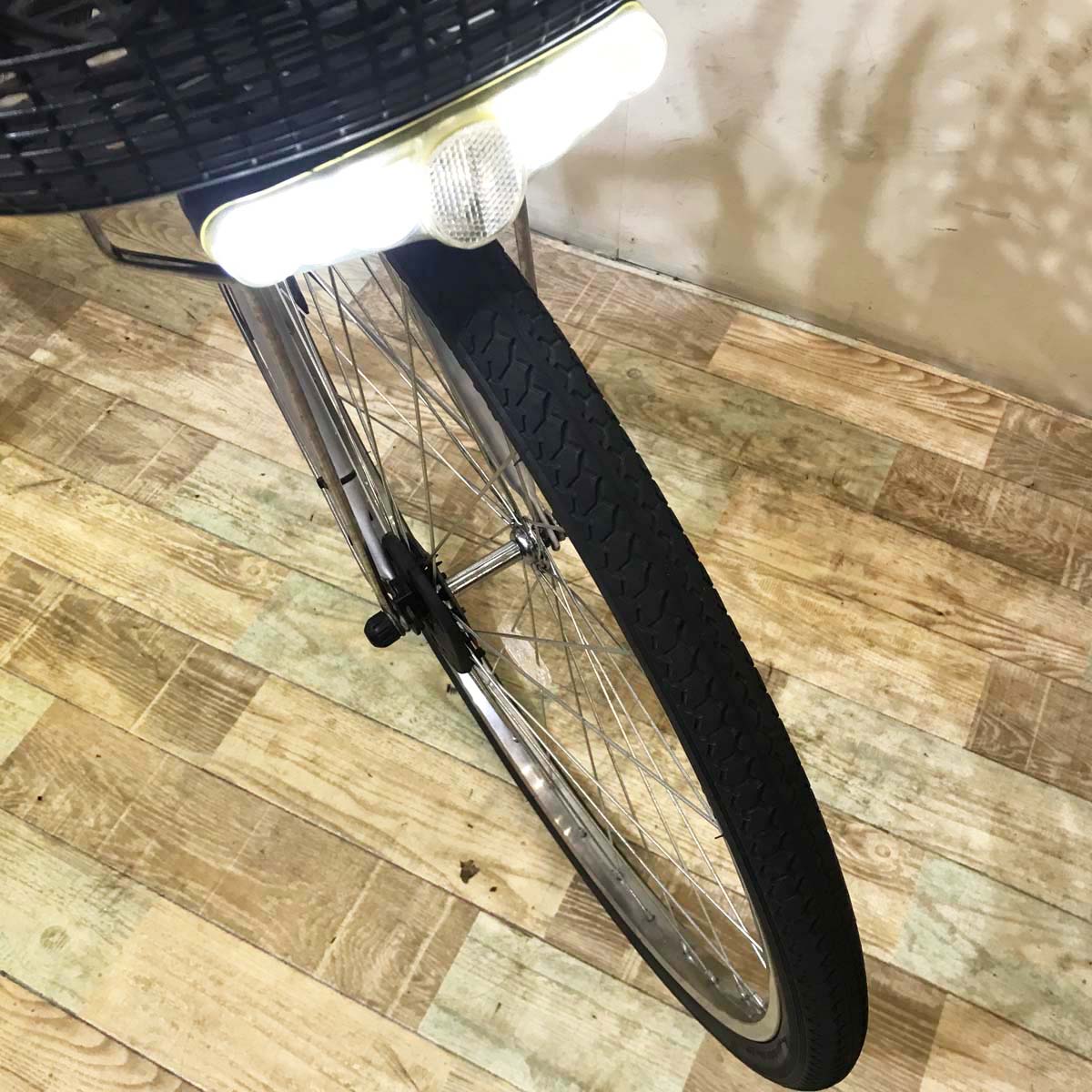 中古電動自転車  パナソニック ビビ DX シルバー 26インチ KA055