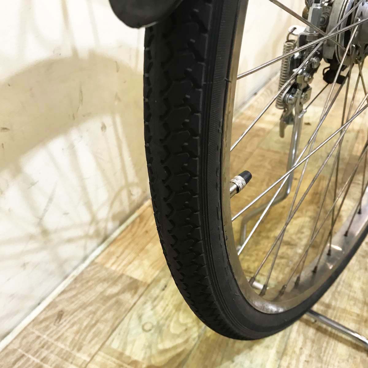 中古電動自転車  パナソニック ビビ DX シルバー 26インチ KA055