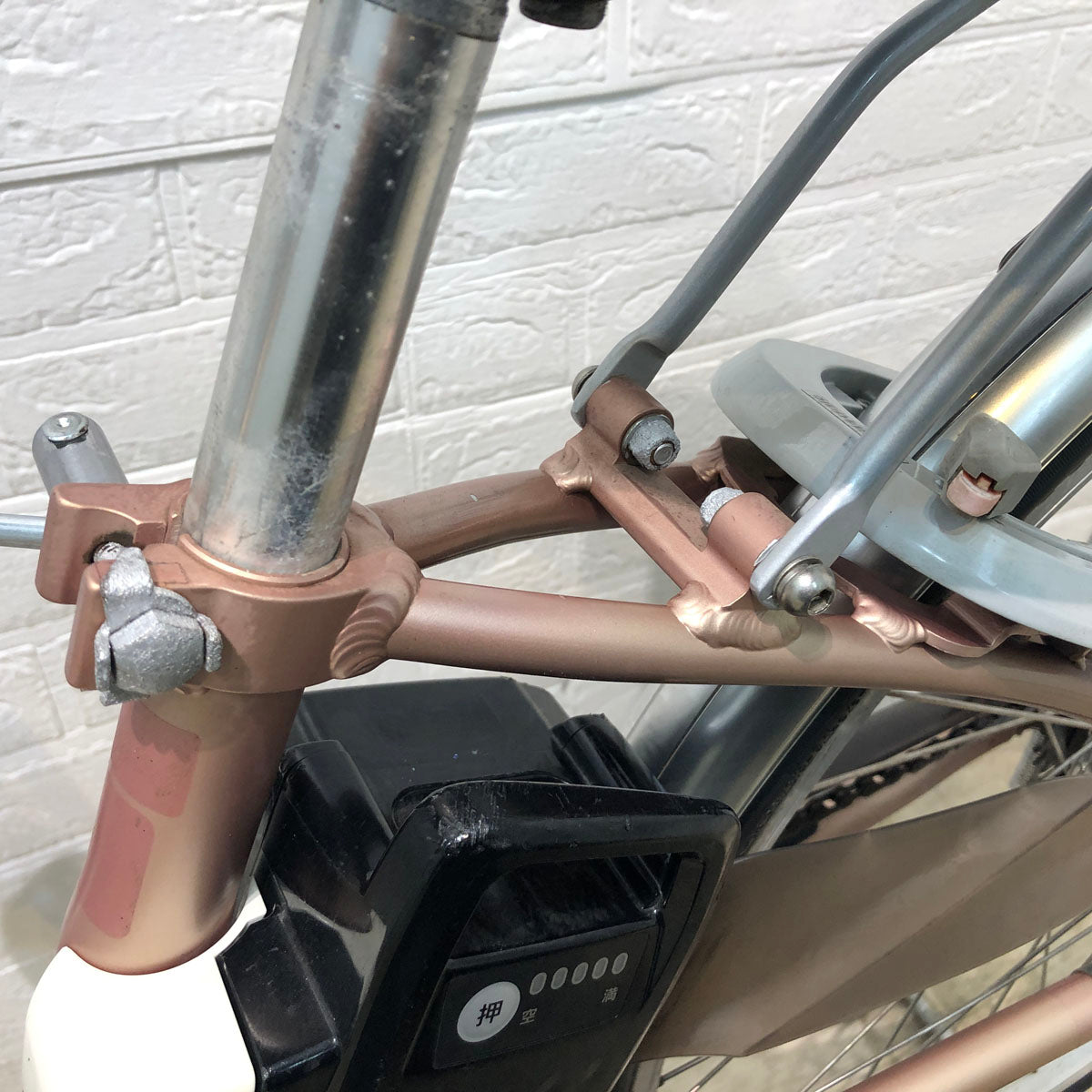 中古電動自転車 パナソニック ビビ LU ピンク 26インチ YB042