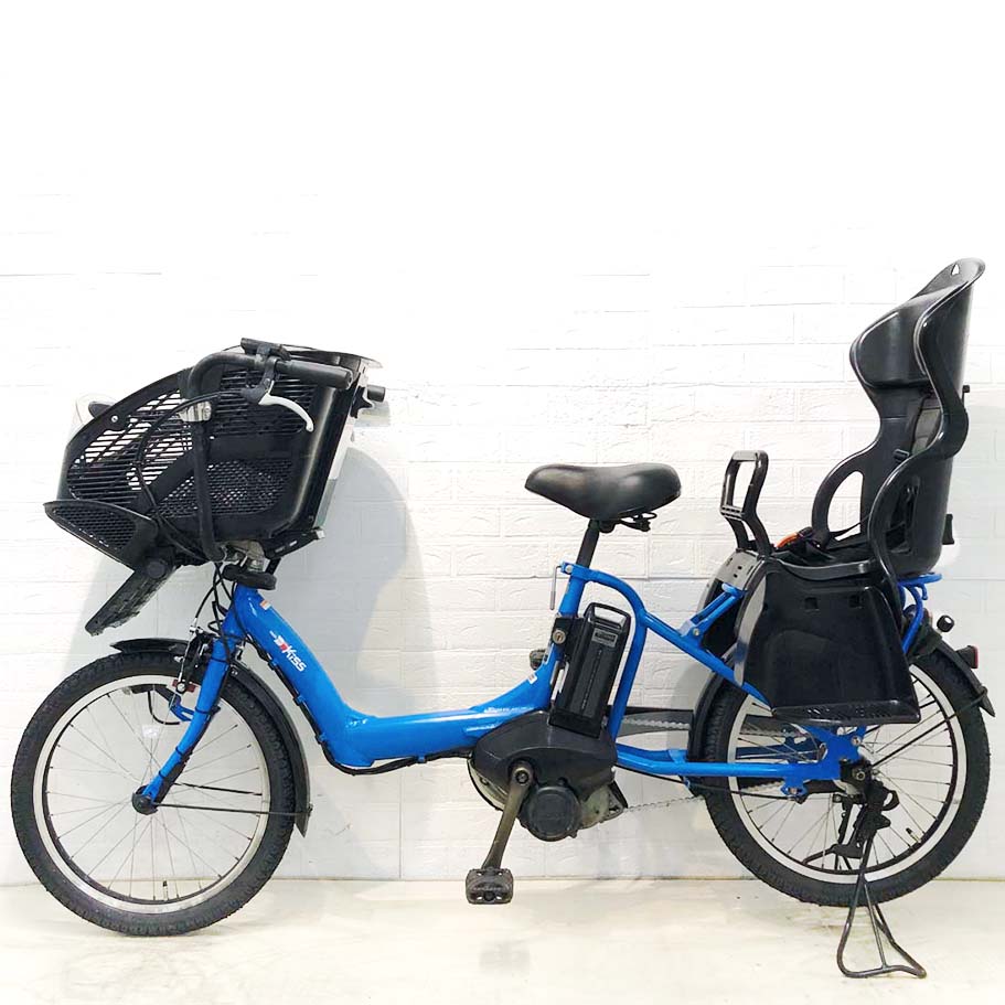 中古電動自転車 ヤマハ PAS キッスミニ ブルー 20インチ YG086
