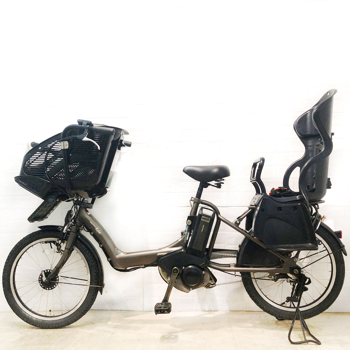 中古電動自転車 ヤマハ PAS Kiss mini XL パス キッス ミニ XL マットグラファイト 20インチ YB043