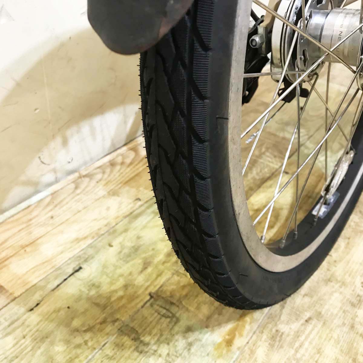 中古電動自転車 ブリヂストン アシスタ ユニ ベージュ 20インチ KA056