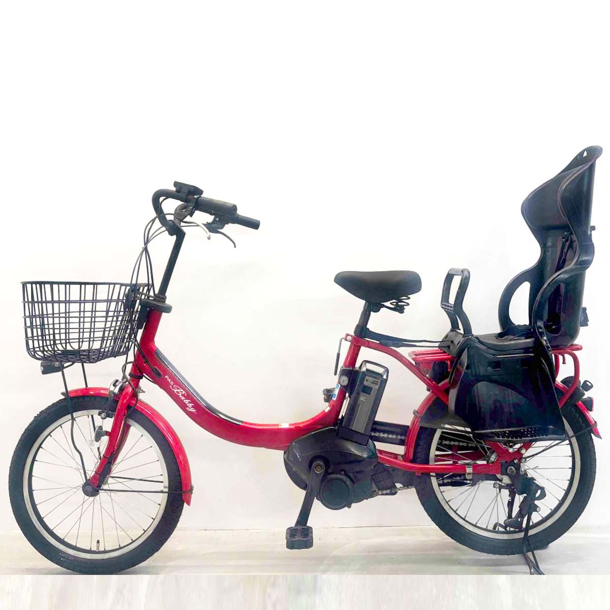 中古電動自転車 ヤマハ PAS バビーアン レッド 20インチ YJ108