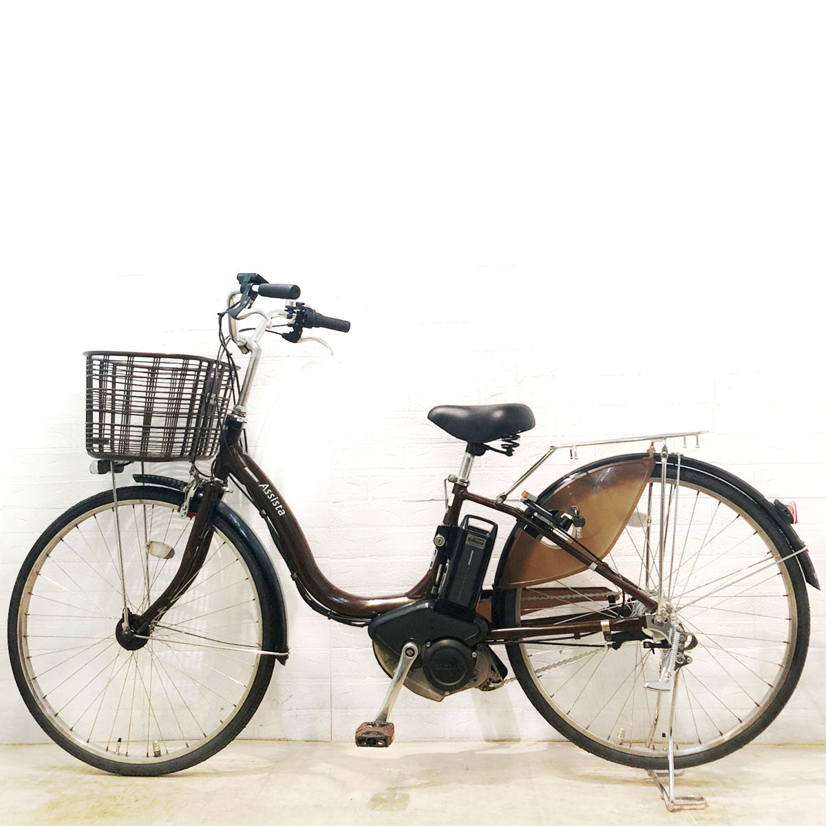 中古電動自転車 ブリヂストン アシスタ DX ブラウン 26インチ YB046