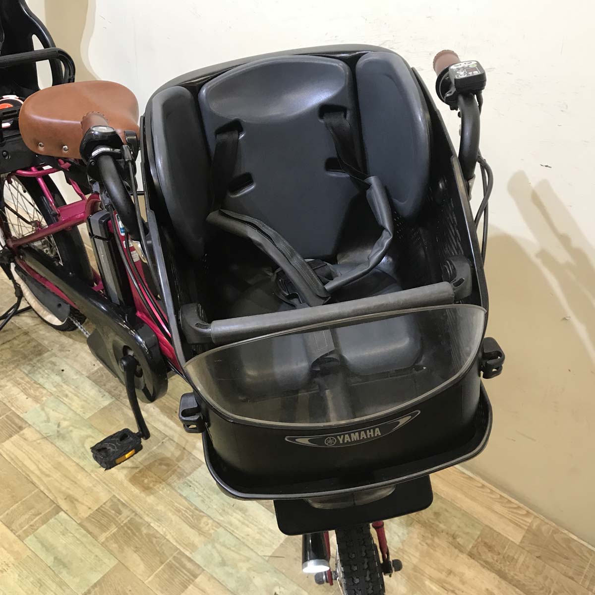 中古電動自転車 ヤマハ PAS Kiss mini パス キッス ミニ ピンク 20