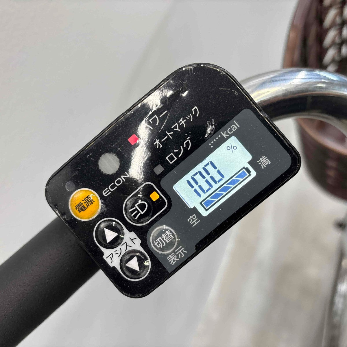 中古電動自転車 新品バッテリー パナソニック ビビDX シルバー 26インチ YJ109