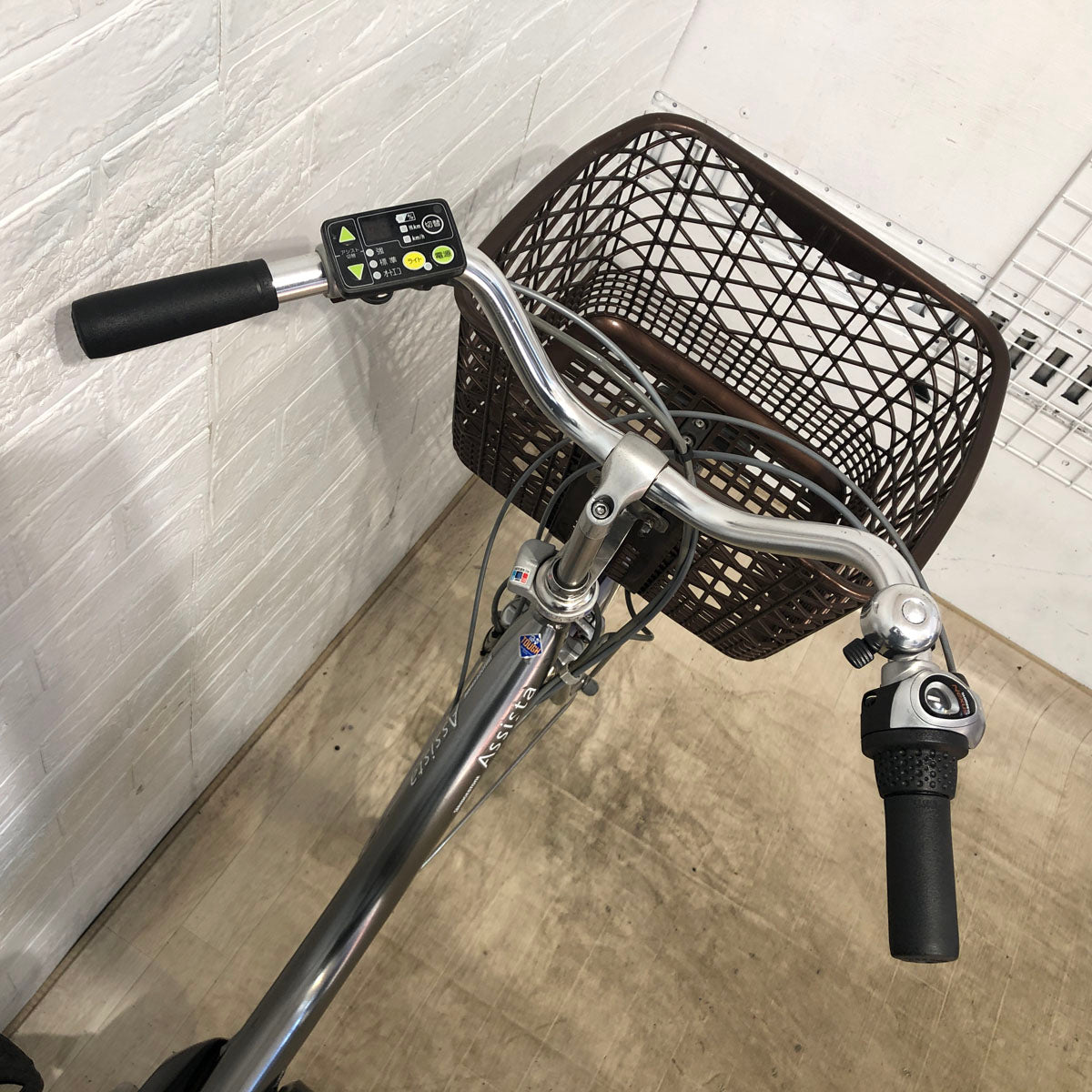 中古電動自転車 ブリヂストン アシスタ DX シルバー 24インチ YB048