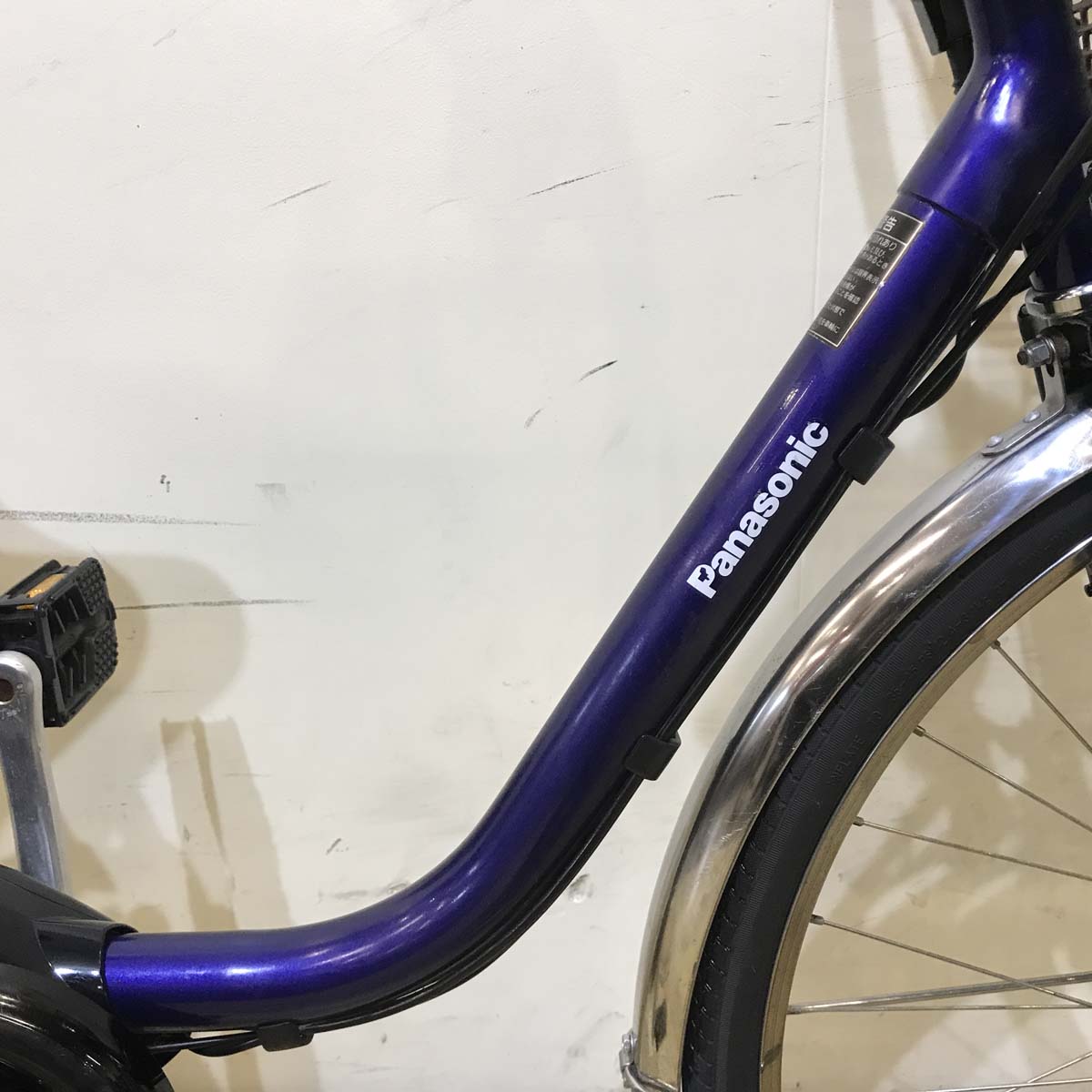 中古電動自転車 パナソニック ビビ DX ブルー 26インチ KF085 