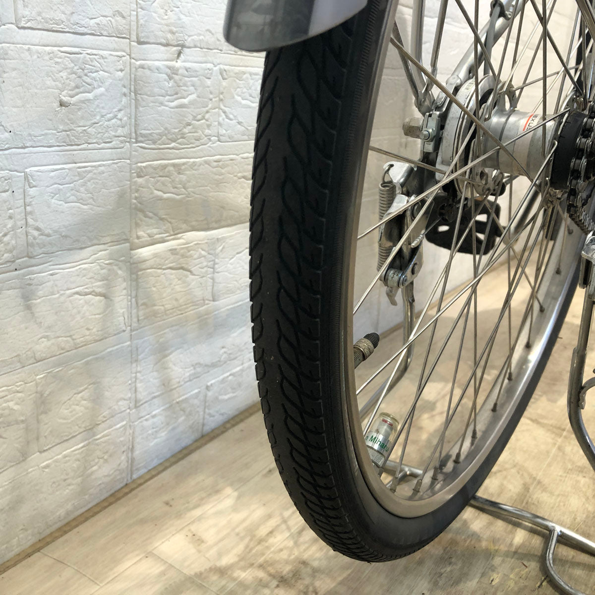 中古電動自転車 ブリヂストン アシスタ DX シルバー 24インチ YB048