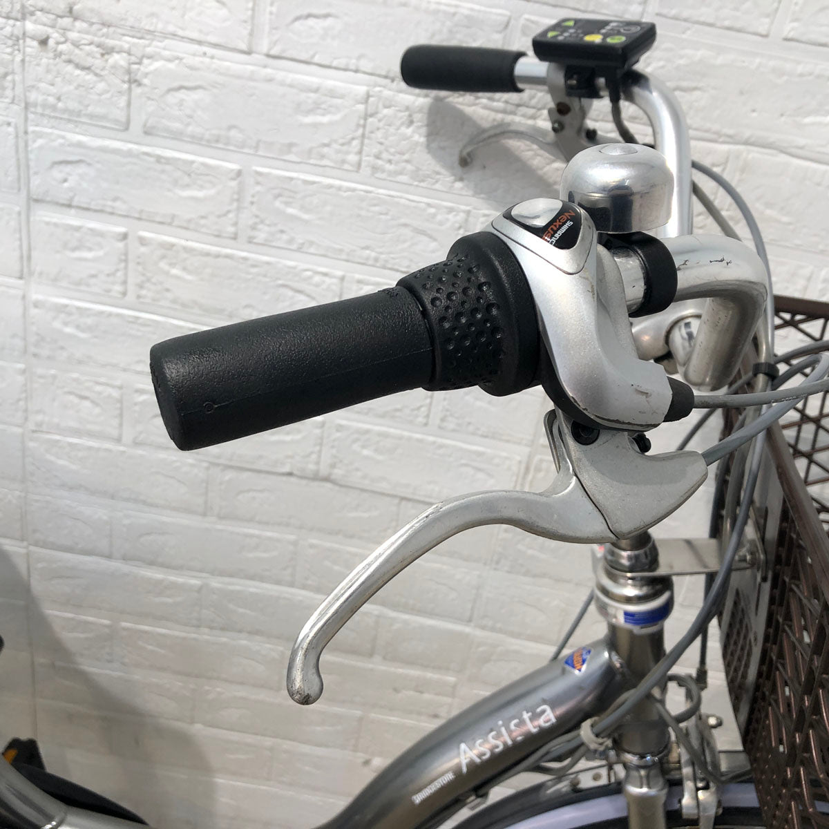 中古電動自転車 ブリヂストン アシスタ DX シルバー 24インチ YB048