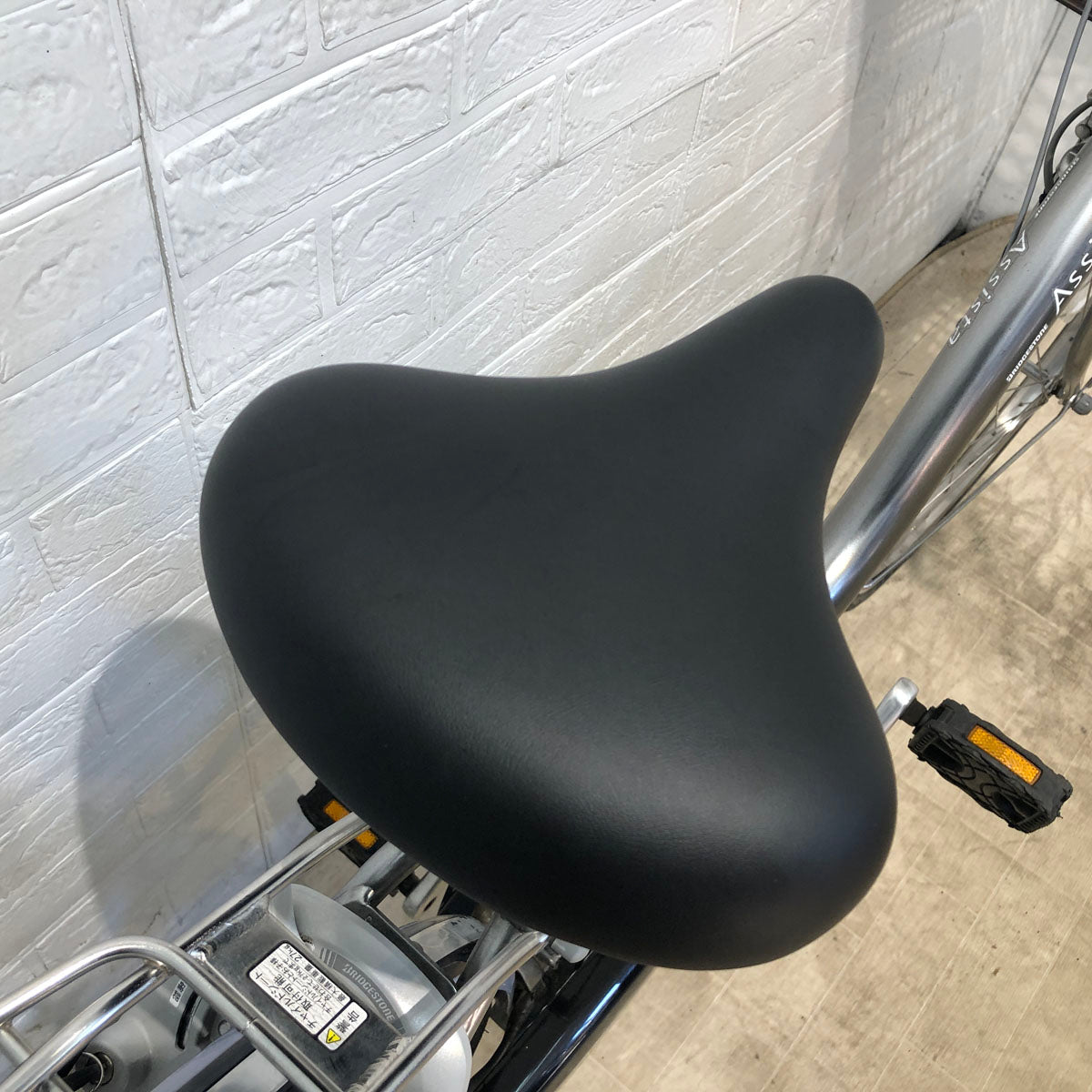 中古電動自転車 ブリヂストン アシスタ DX シルバー 24インチ YB048