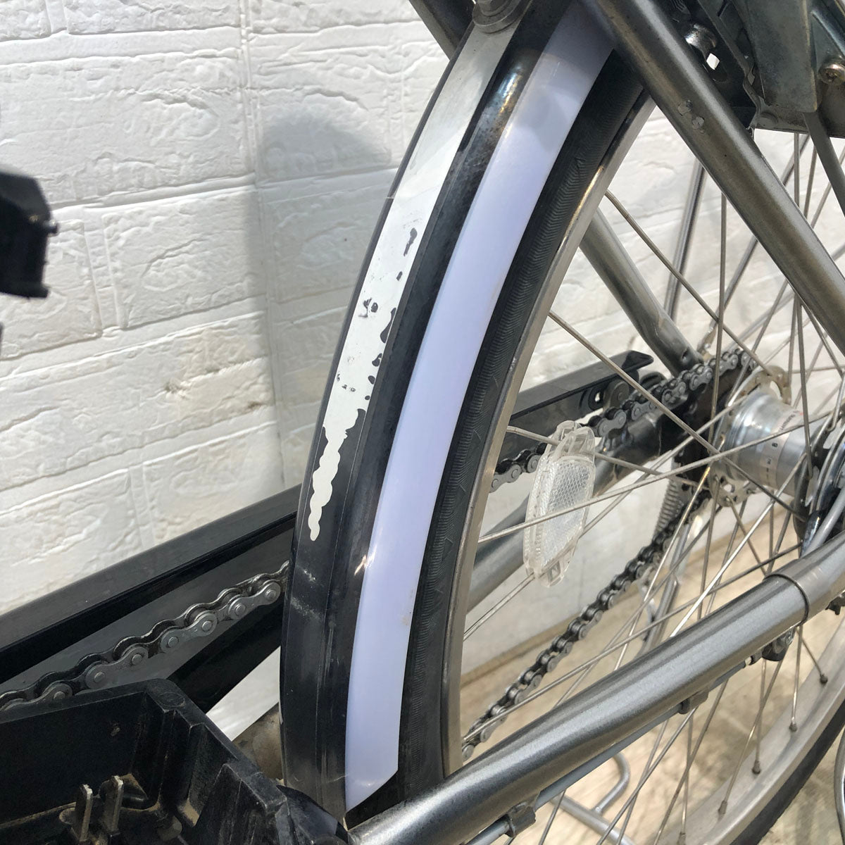 中古電動自転車 ブリヂストン アシスタ DX シルバー 24インチ YB048