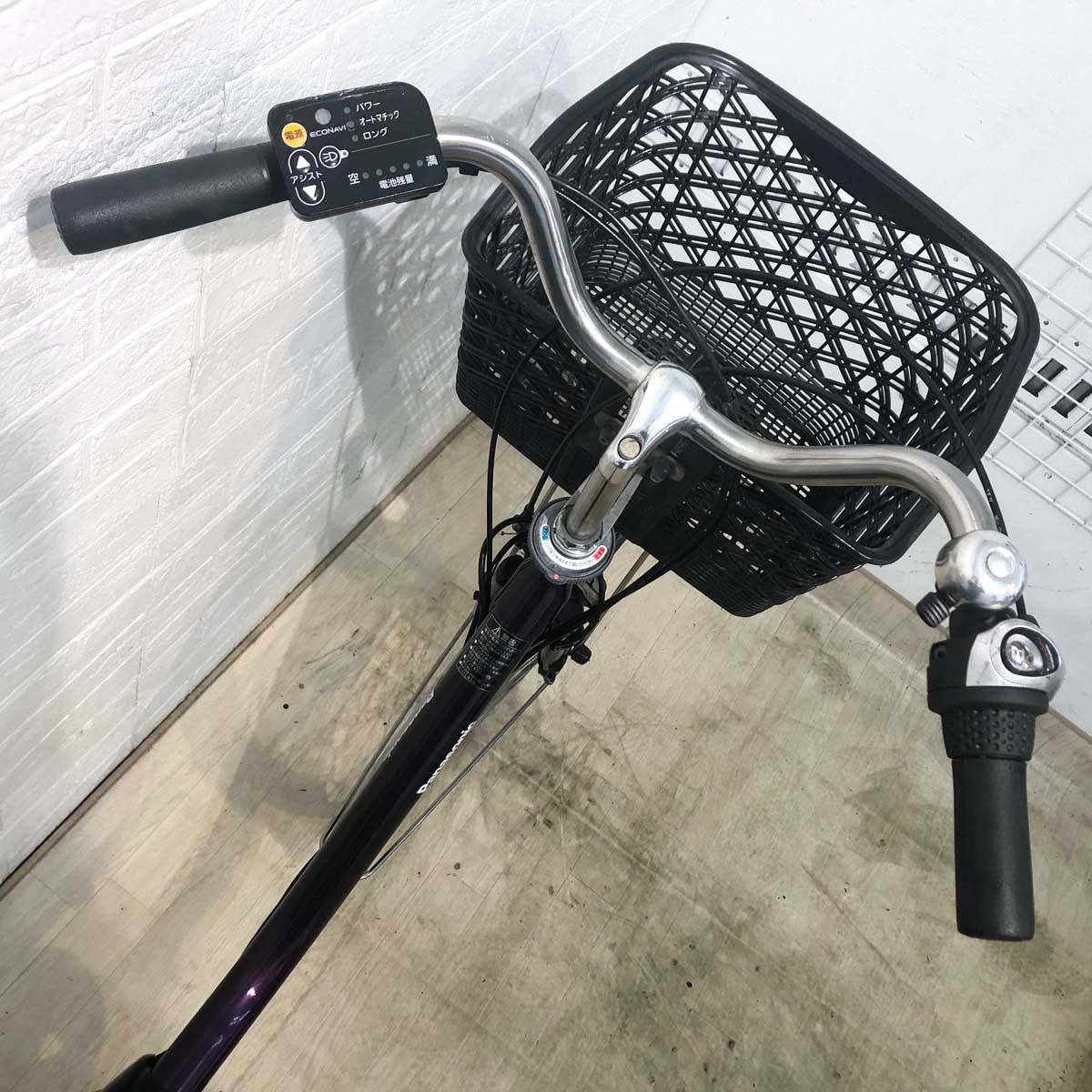 中古電動自転車 パナソニック ビビYX パープル 26インチ YG091