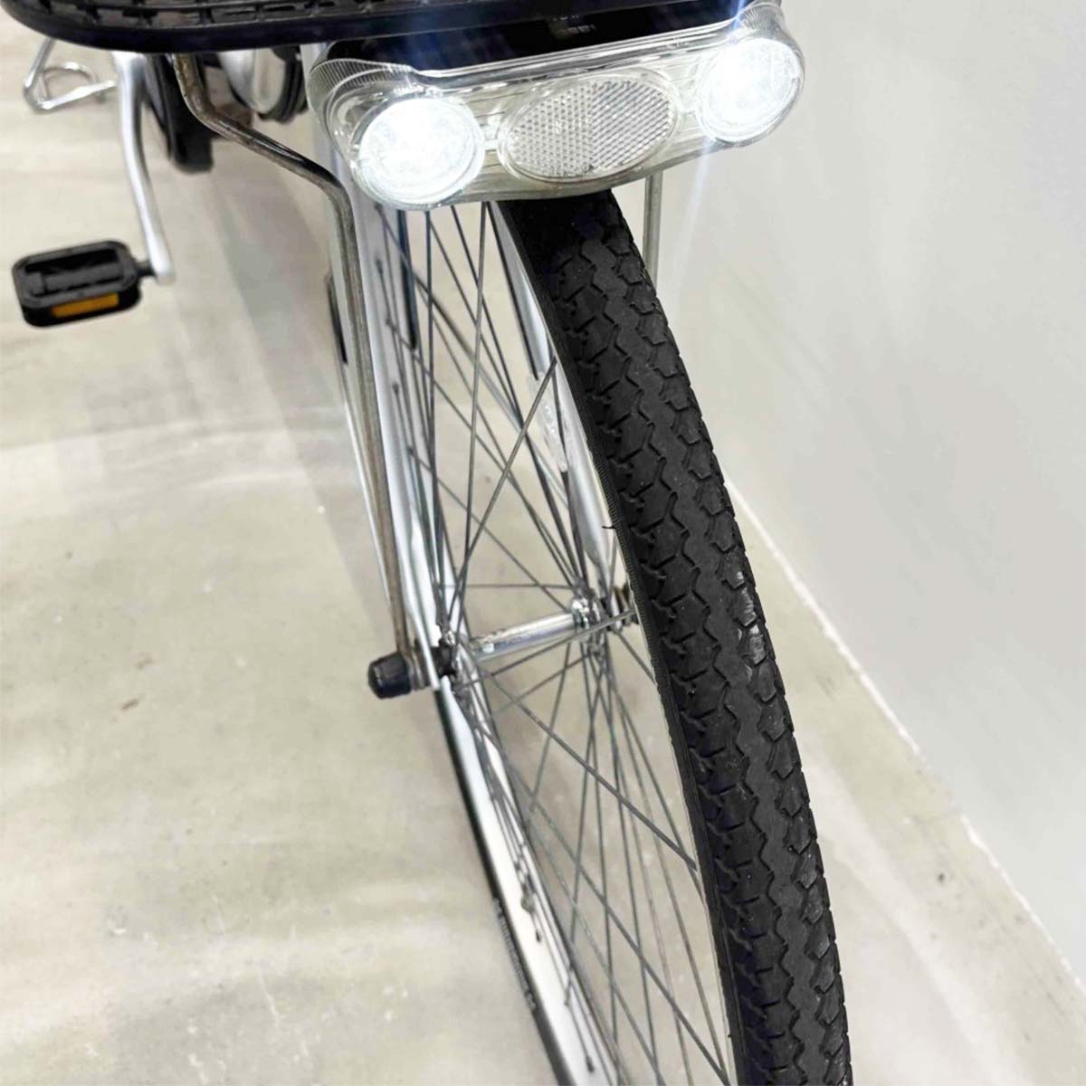 中古電動自転車 パナソニック ビビTX シルバー 26インチ YJ111