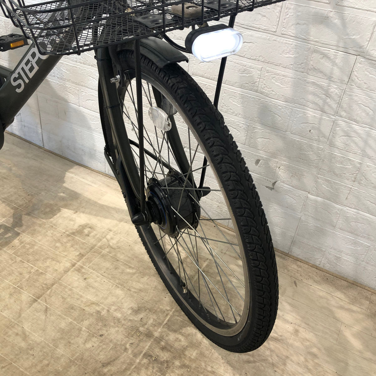 中古電動自転車 ブリヂストン ステップクルーズ e カーキ 26インチ YB049