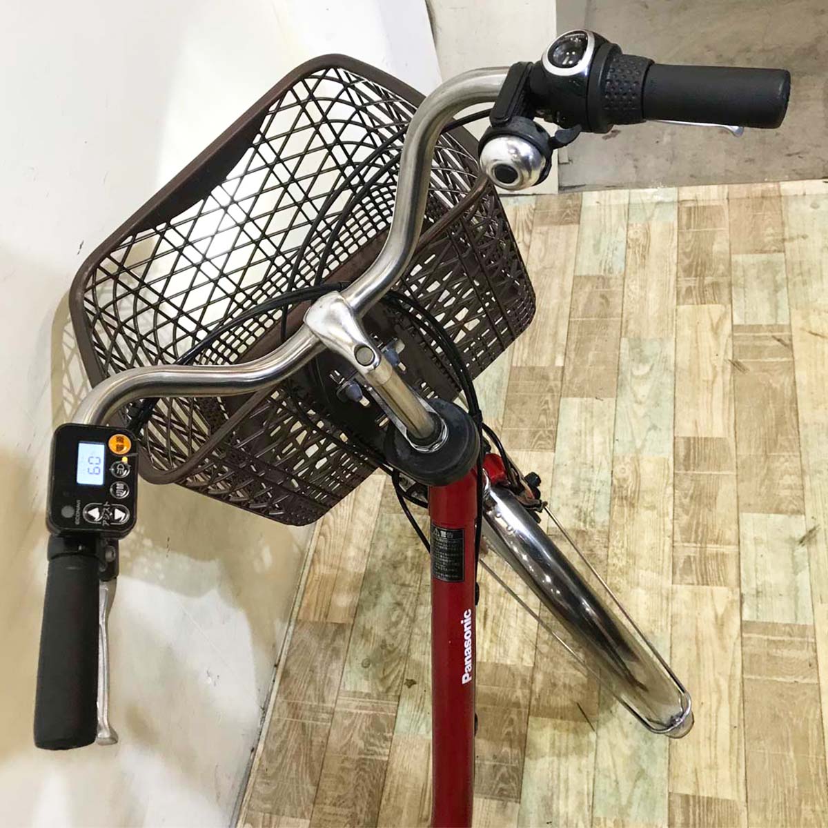 中古電動自転車  パナソニック ビビ DX レッド 26インチ KA062