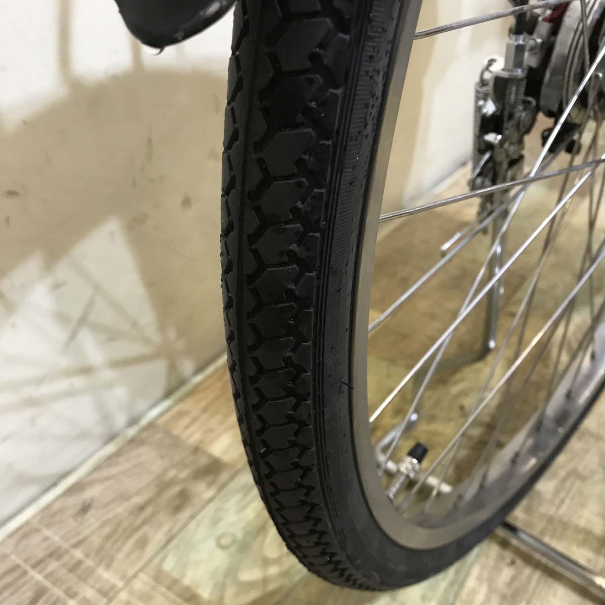 中古電動自転車  パナソニック ビビ DX レッド 26インチ KA062