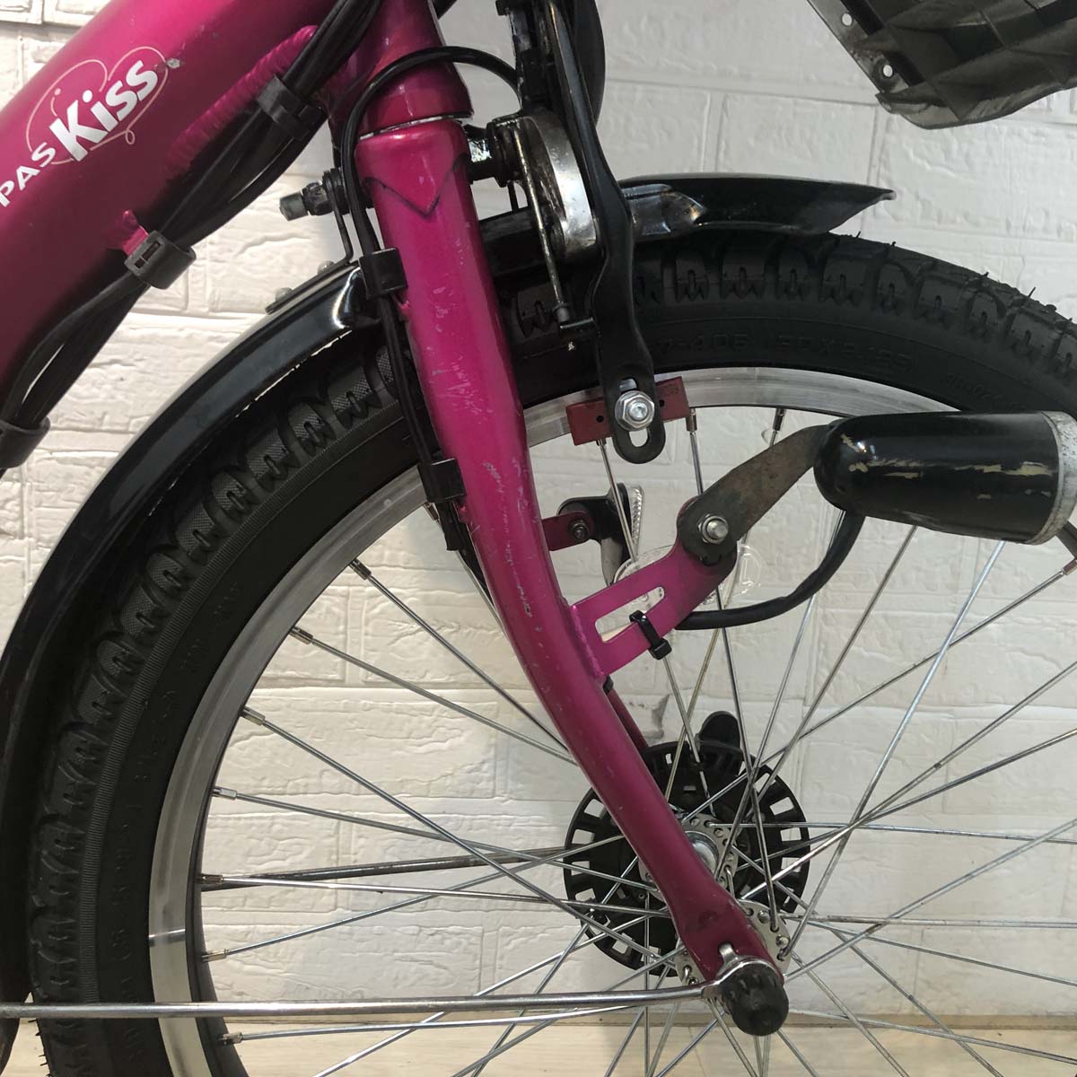 中古電動自転車 ヤマハ PAS キッスミニ ピンク 20インチ YG093