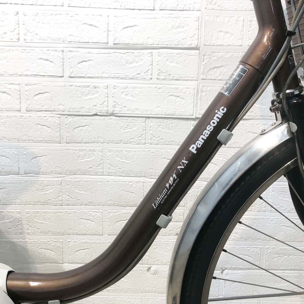 中古電動自転車 パナソニック ビビNX ブラウン 26インチ YG094
