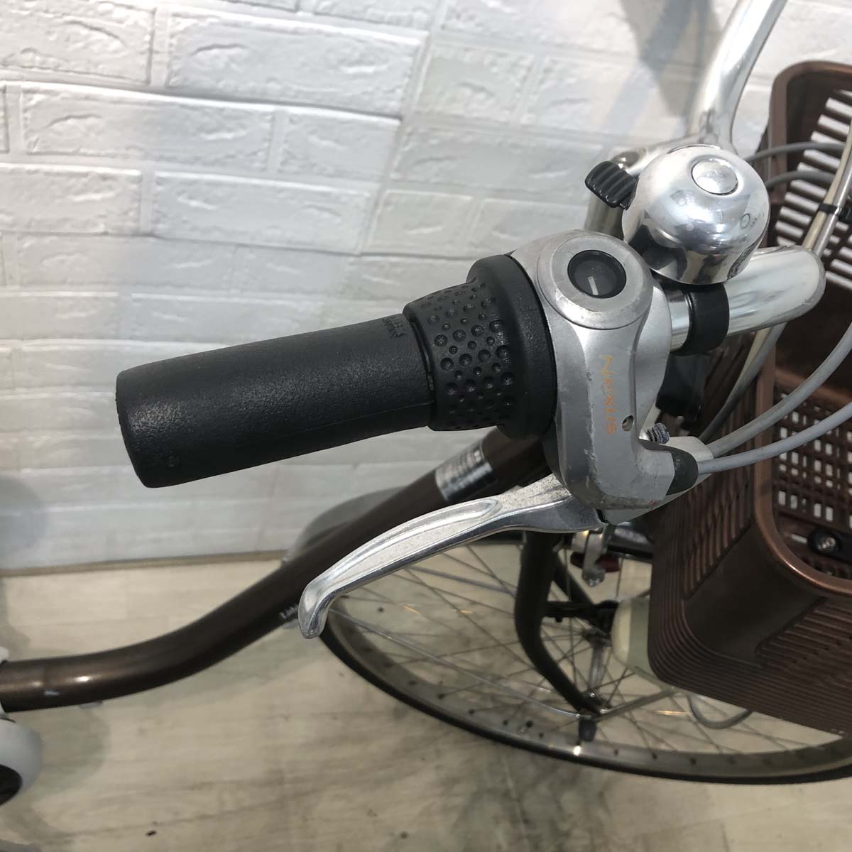 中古電動自転車 パナソニック ビビNX ブラウン 26インチ YG094