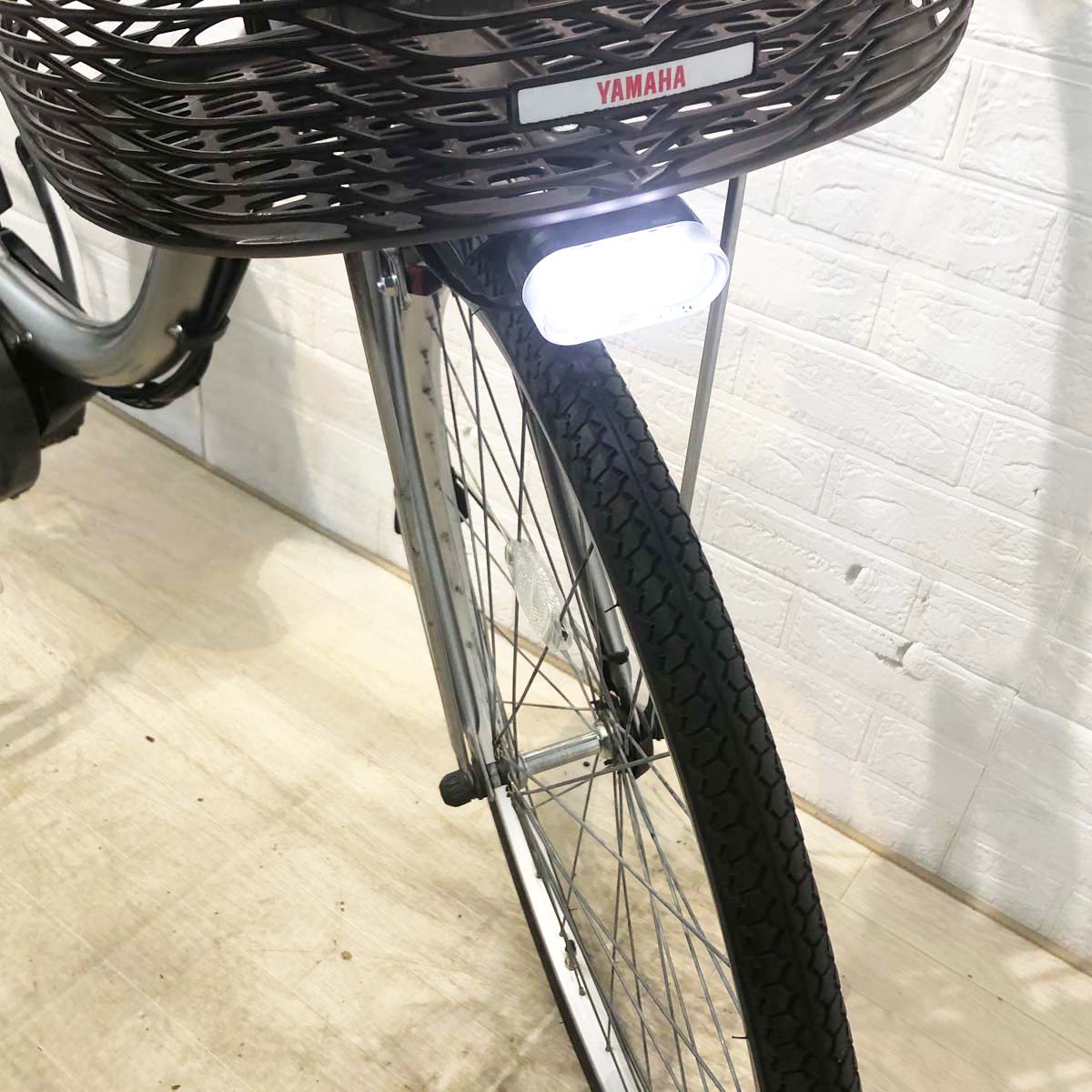 中古電動自転車 ヤマハ PAS チア シルバー 26インチ YG095