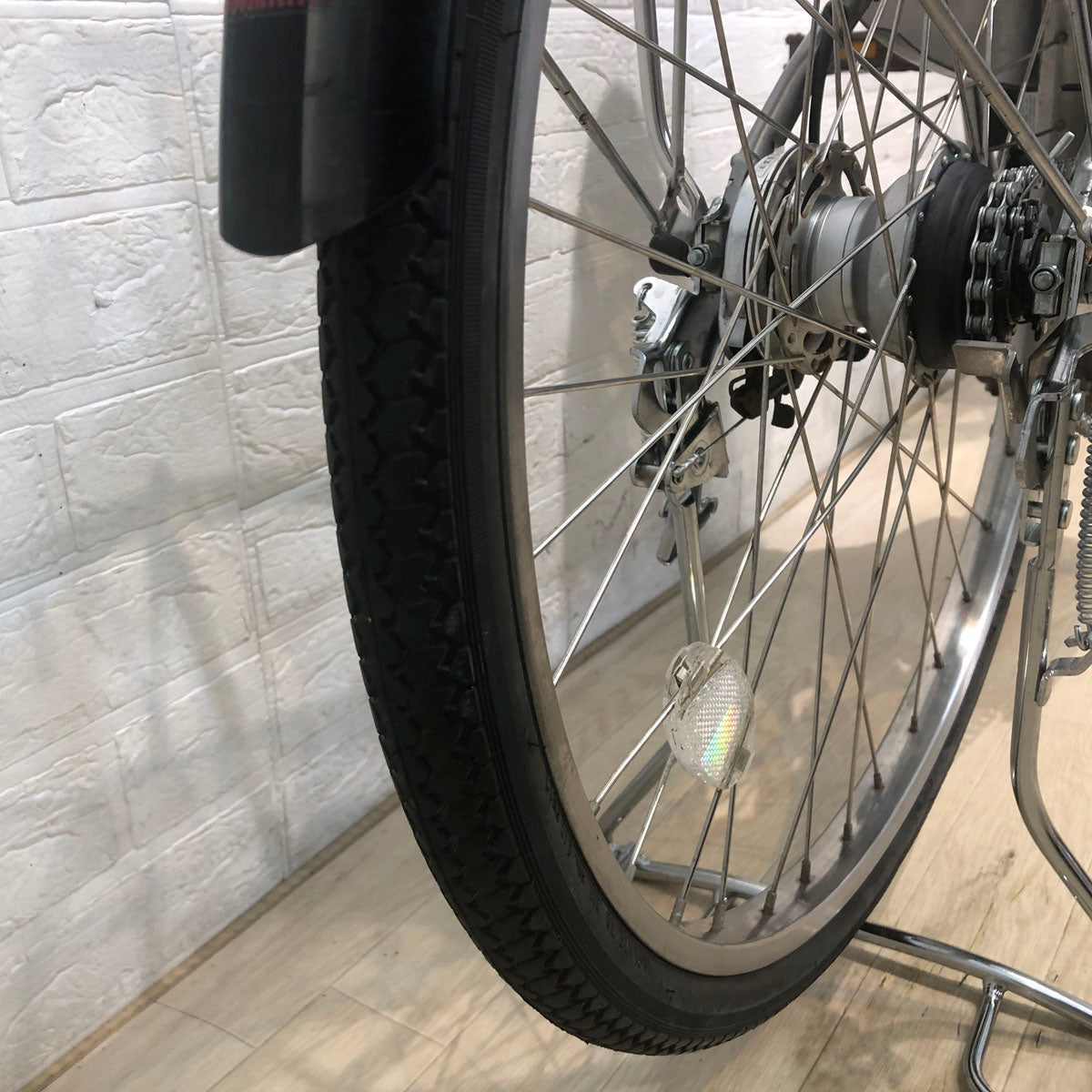 中古電動自転車 ヤマハ PAS ナチュラ L スーパー シルバー 24インチ YB053