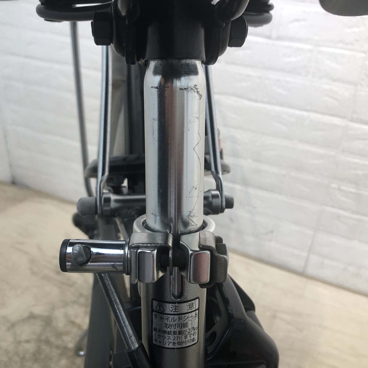 中古電動自転車 ヤマハ PAS チア シルバー 26インチ YG095