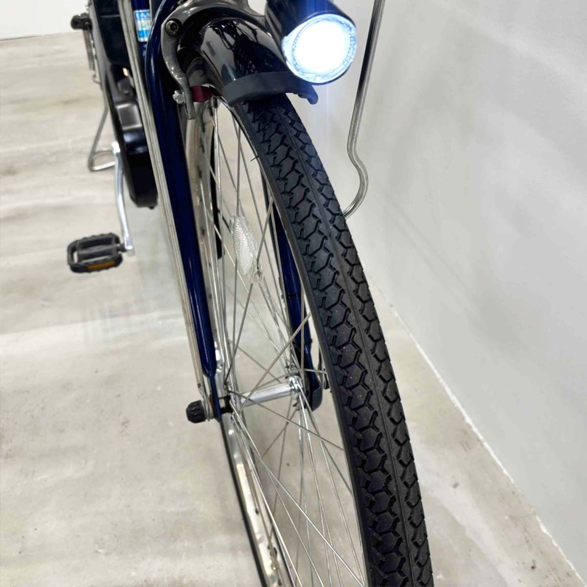 中古電動自転車 ヤマハ PAS ウィズ ブルー 26インチ YJ124