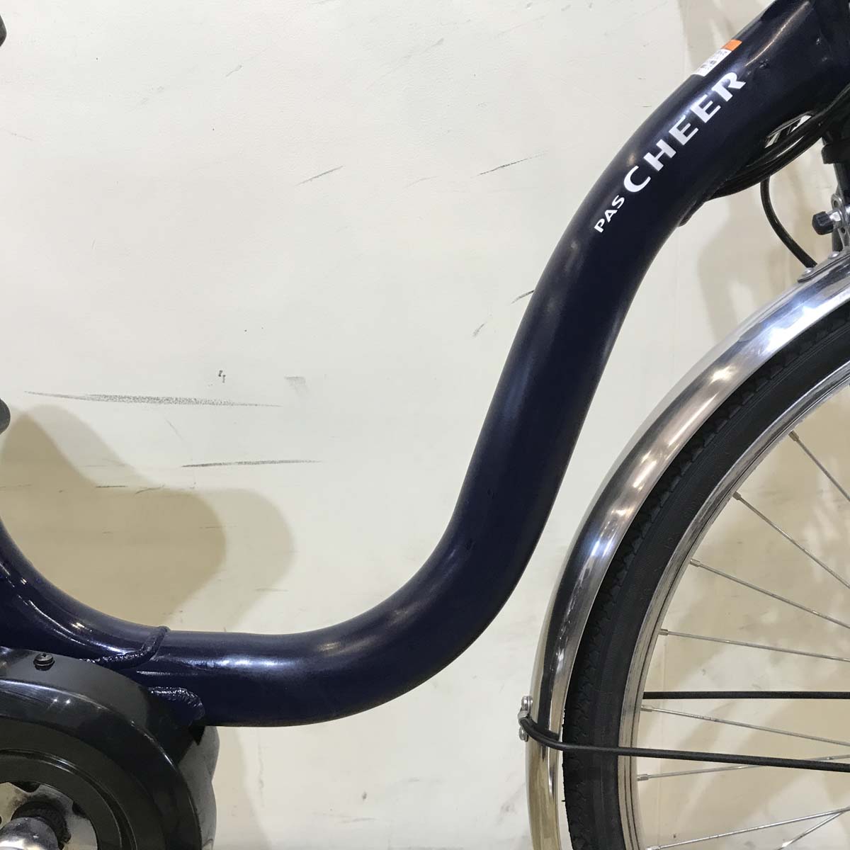 中古電動自転車  ヤマハ PAS Cheer パス チア ネイビー 26インチ KA067