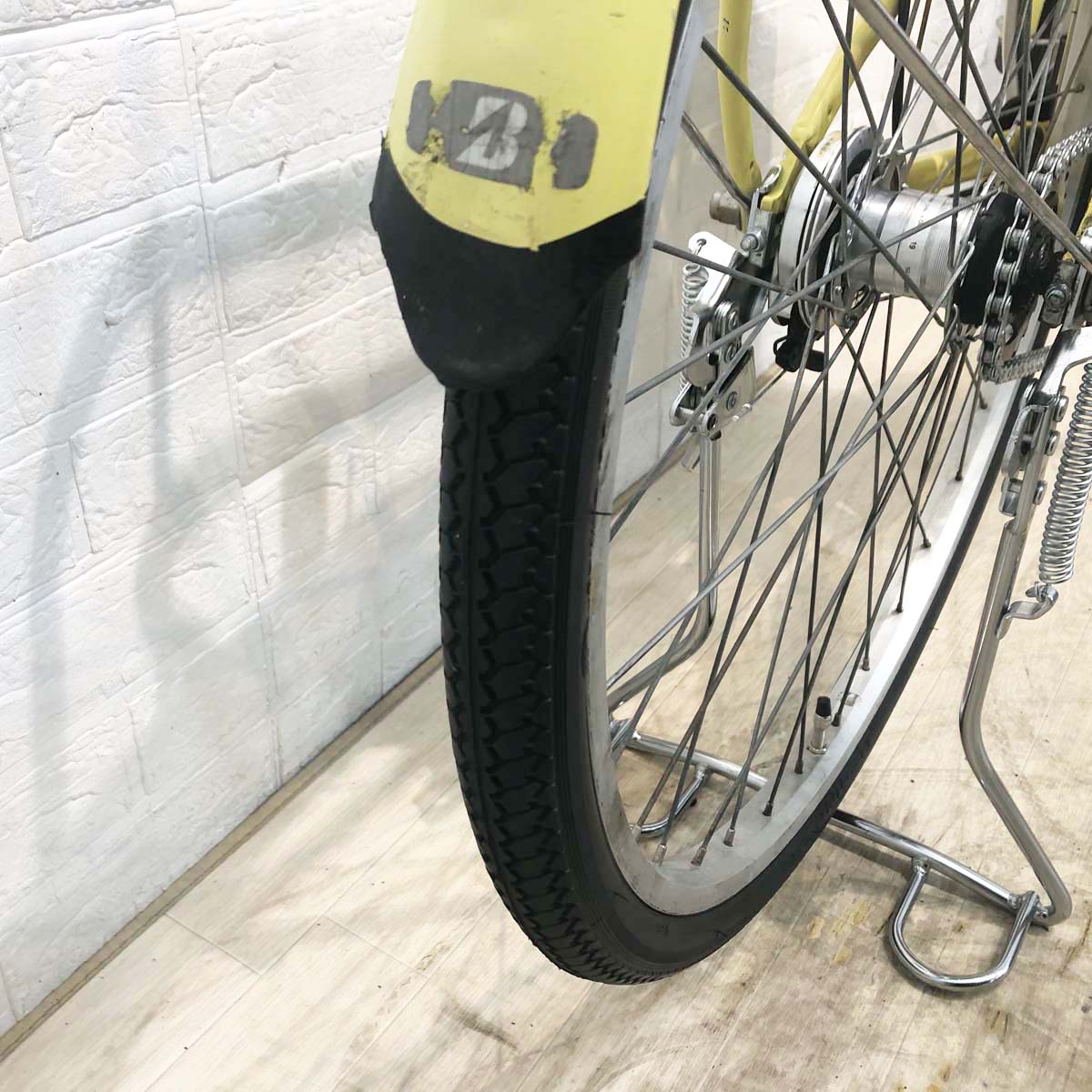 中古電動自転車 ブリヂストン アシスタベーシック イエロー 26インチ YG097