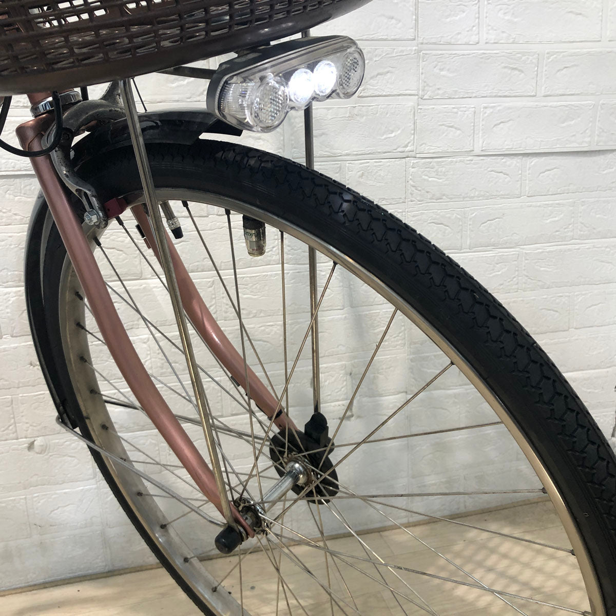 中古電動自転車 ブリヂストン アシスタ DX ピンクゴールド 26インチ YB055