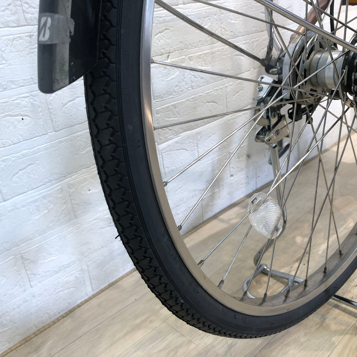 中古電動自転車 ブリヂストン アシスタ DX ピンクゴールド 26インチ YB055