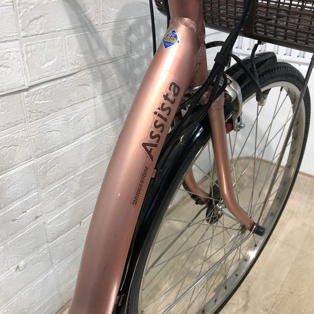 中古電動自転車 ブリヂストン アシスタ DX ピンクゴールド 26インチ