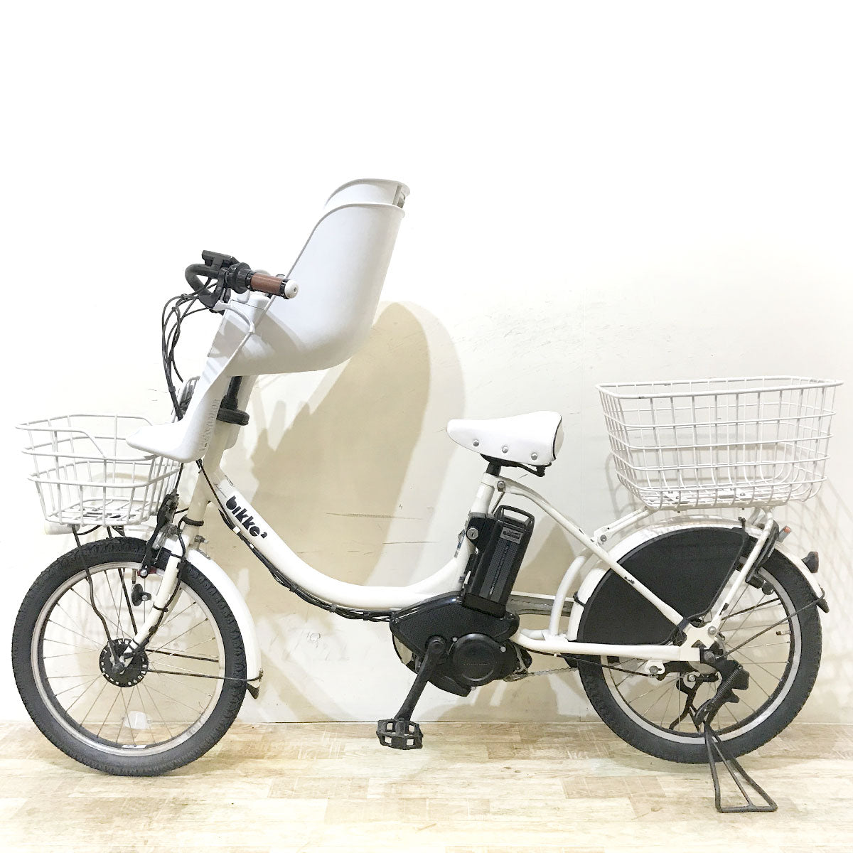 中古電動自転車 ブリヂストン bikke 2 e ビッケ ツー イー ホワイト20インチ KF090