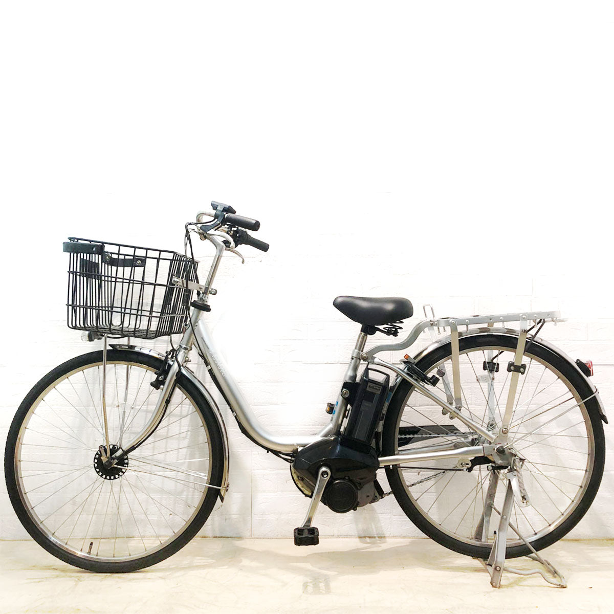 中古電動自転車 ブリヂストン アシスタ ビジネス U型 シルバー 26