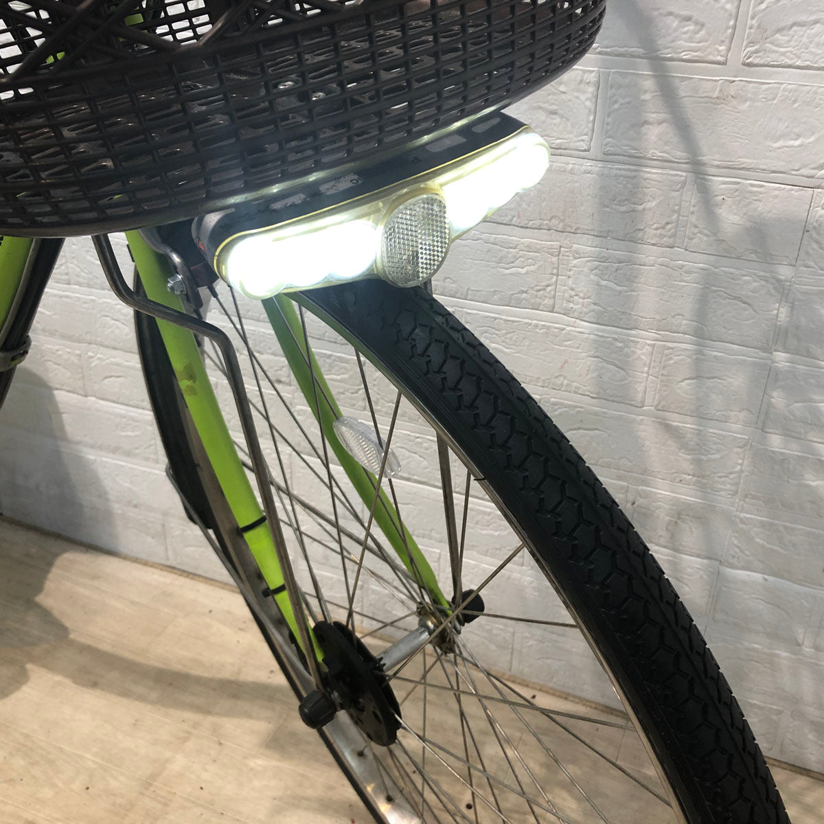 電動自転車 パナソニック ビビ DX グリーン 26インチ YU087 【中古車 