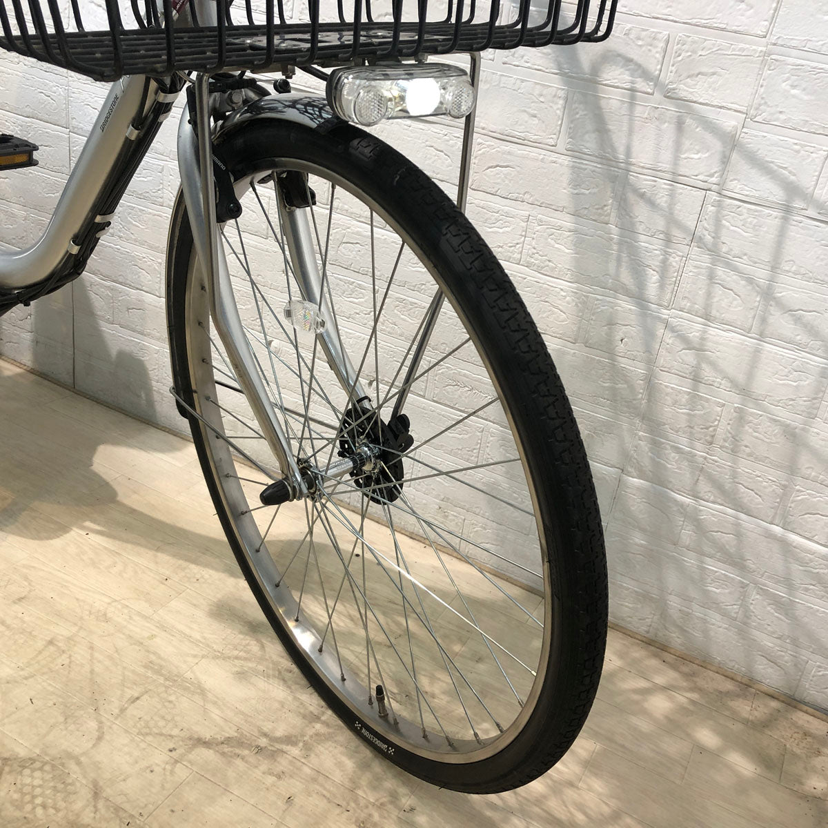 中古電動自転車 ブリヂストン アシスタ ビジネス U型 シルバー 26