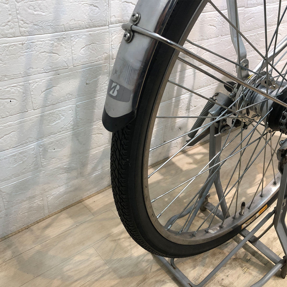 中古電動自転車 ブリヂストン アシスタ ビジネス U型 シルバー 26