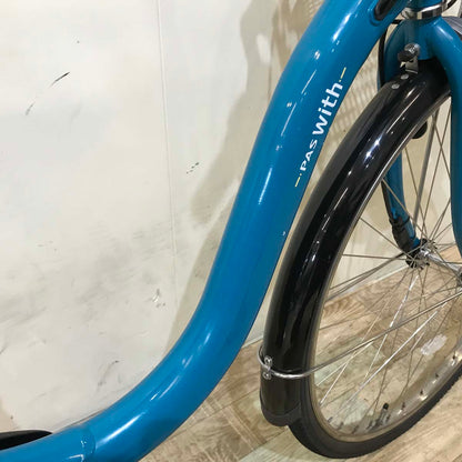 ヤマハ PAS With パス ウィズ ブルー 26インチ KW016 【中古車】