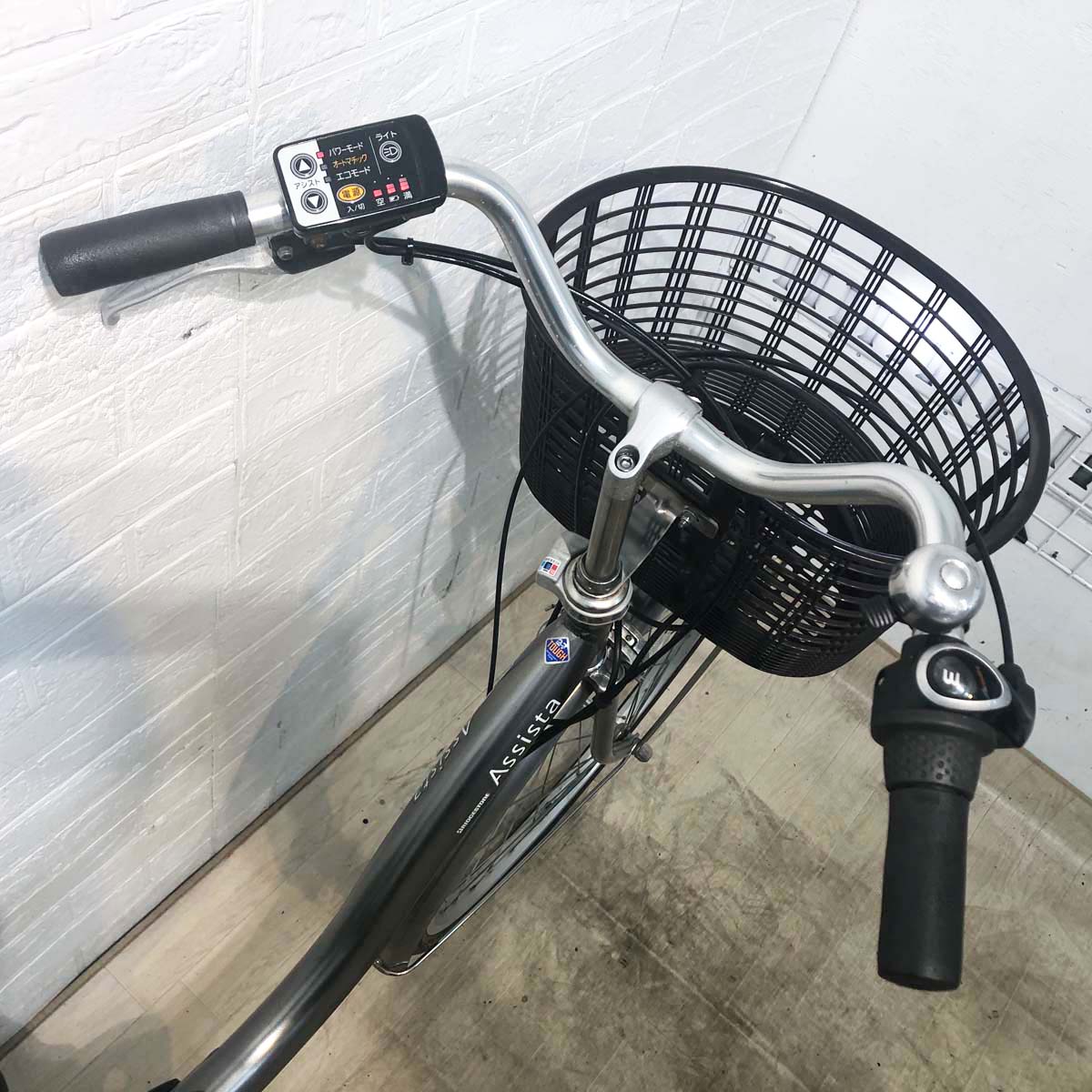 中古電動自転車 ブリヂストン アシスタベーシック シルバー 26インチ YG101