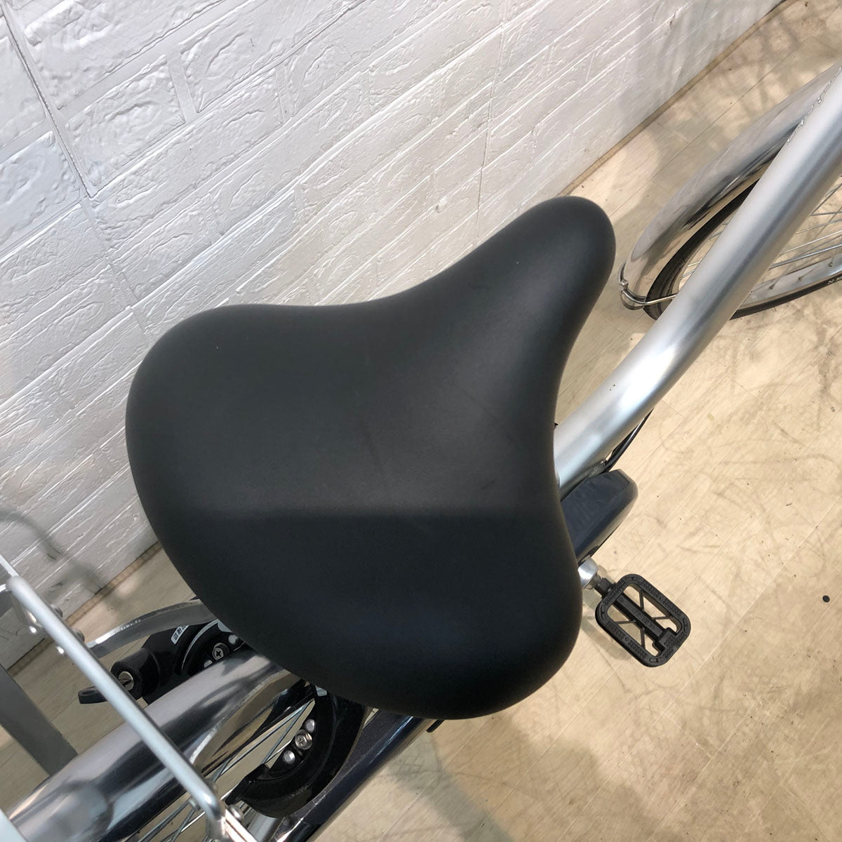 中古電動自転車 ブリヂストン アシスタ ビジネス U型 シルバー 26