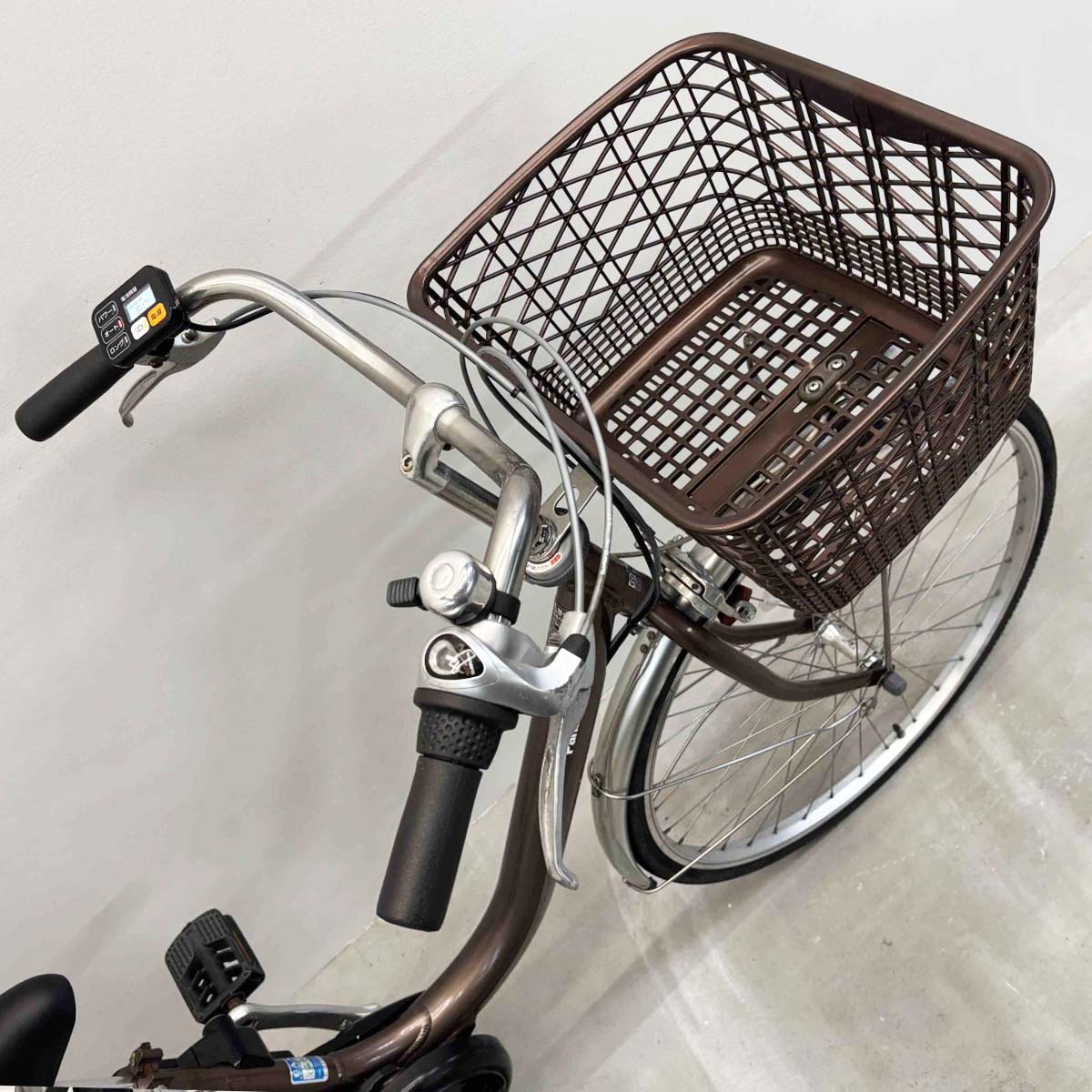 中古電動自転車 パナソニック ビビLU ブラウン 26インチ YJ121