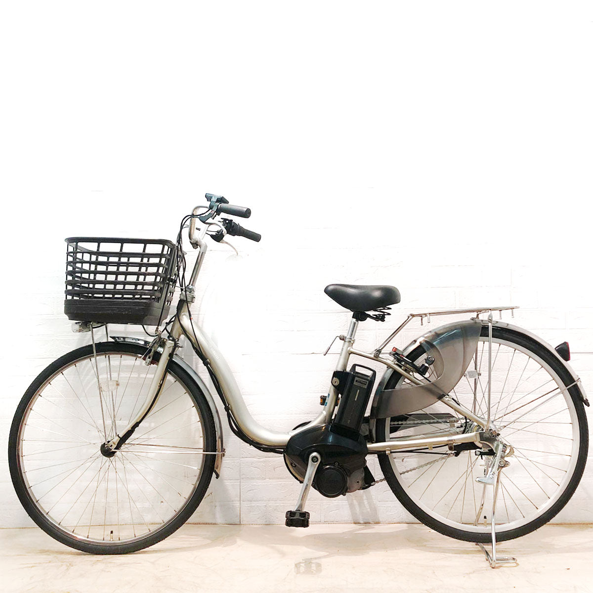 中古電動自転車 ヤマハ PAS ナチュラ XL スーパー シルバー 26インチ YB059